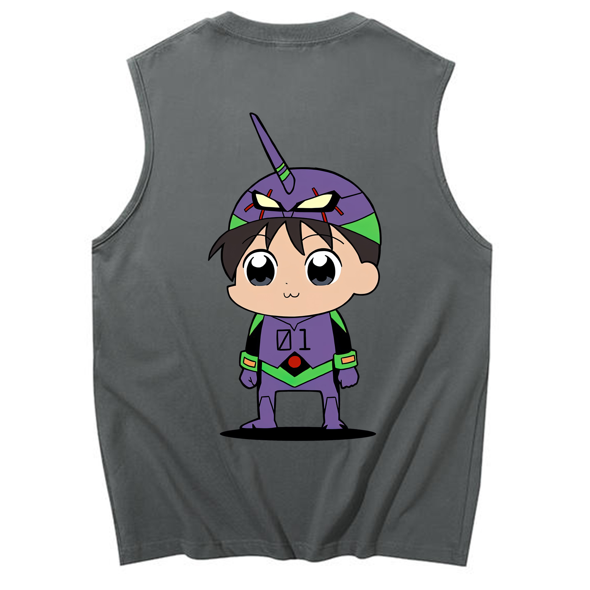 （画像用） EVA 新世紀エヴァンゲリオン コットン100％タンクトップ（背面プリント）
